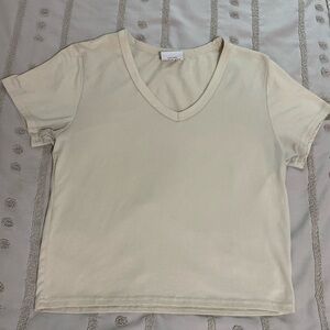 cream v neck